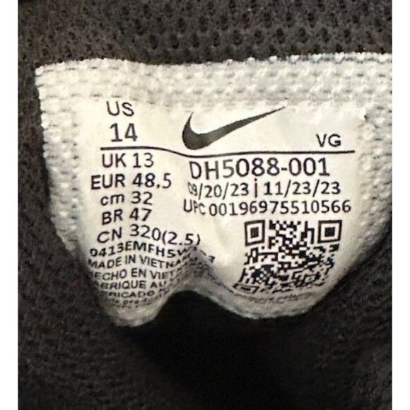 Nike Vapor Edge Shark 2 Football Cleat Black White DH5088-010 Men's 14 NEW - Picture 6 of 13